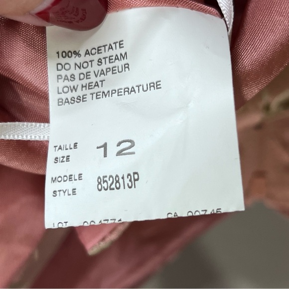 Vintage Dress Pink Sleeveless Formal D Floral Embroidery Beaded Homecoming Hoco - Picture 8 of 16